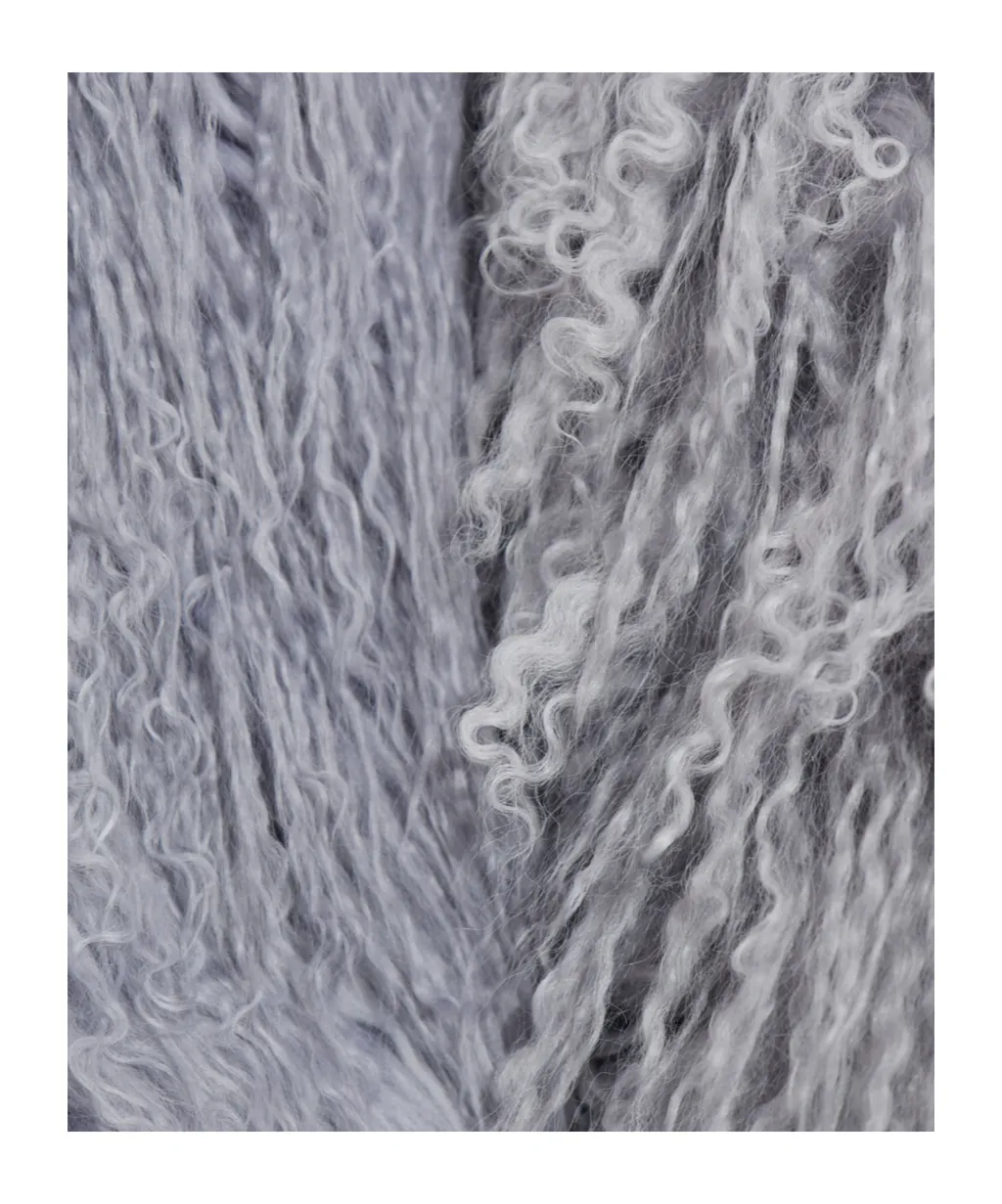 Long-Sleeve Fur Coat With Pockets