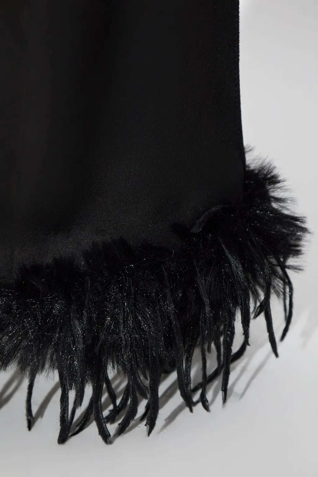 Faux Suede Fringe Casual Pants