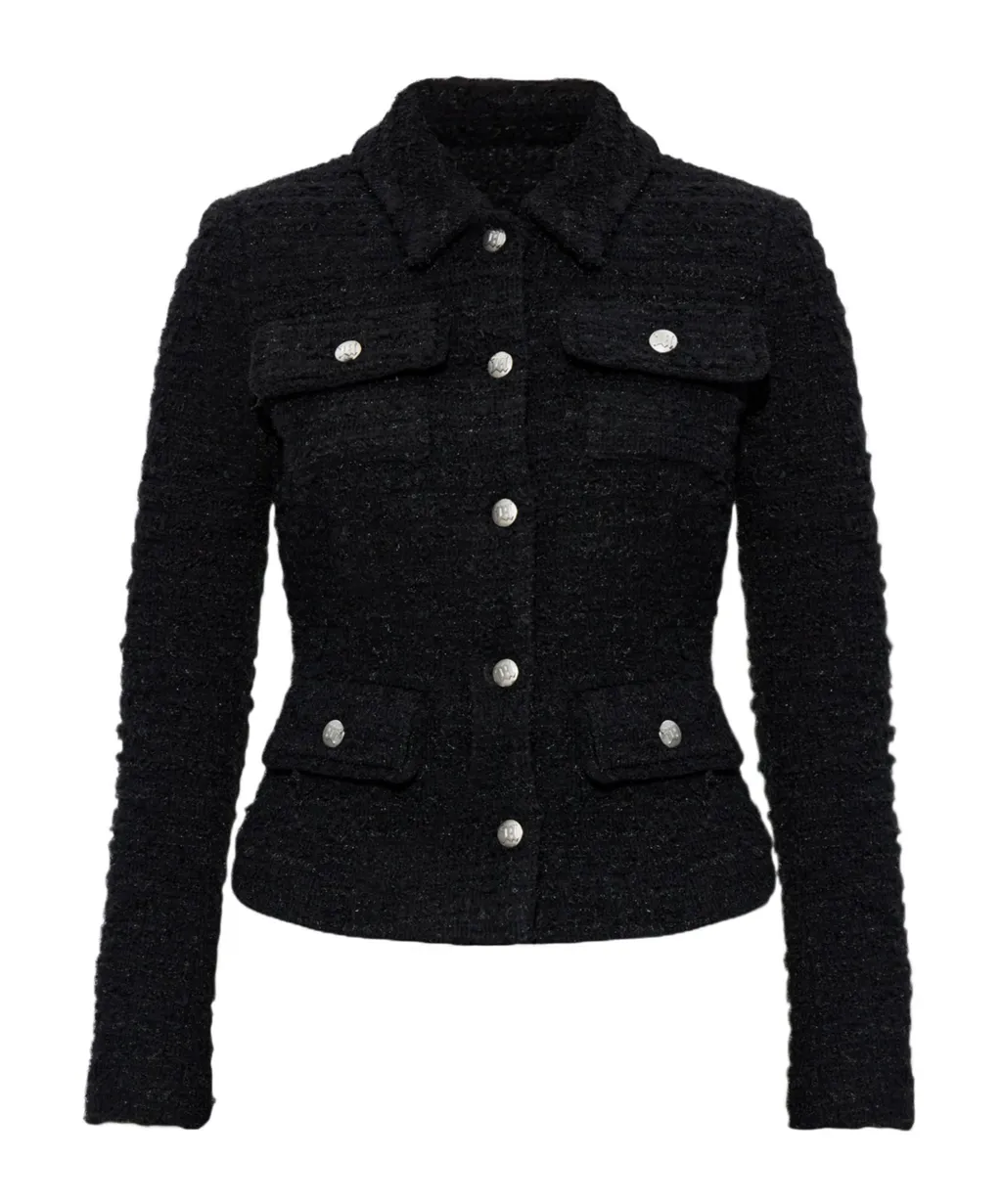 Single-Breasted Tweed Jacket