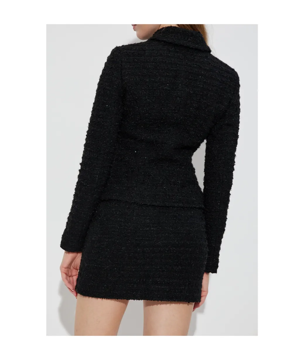 Single-Breasted Tweed Jacket