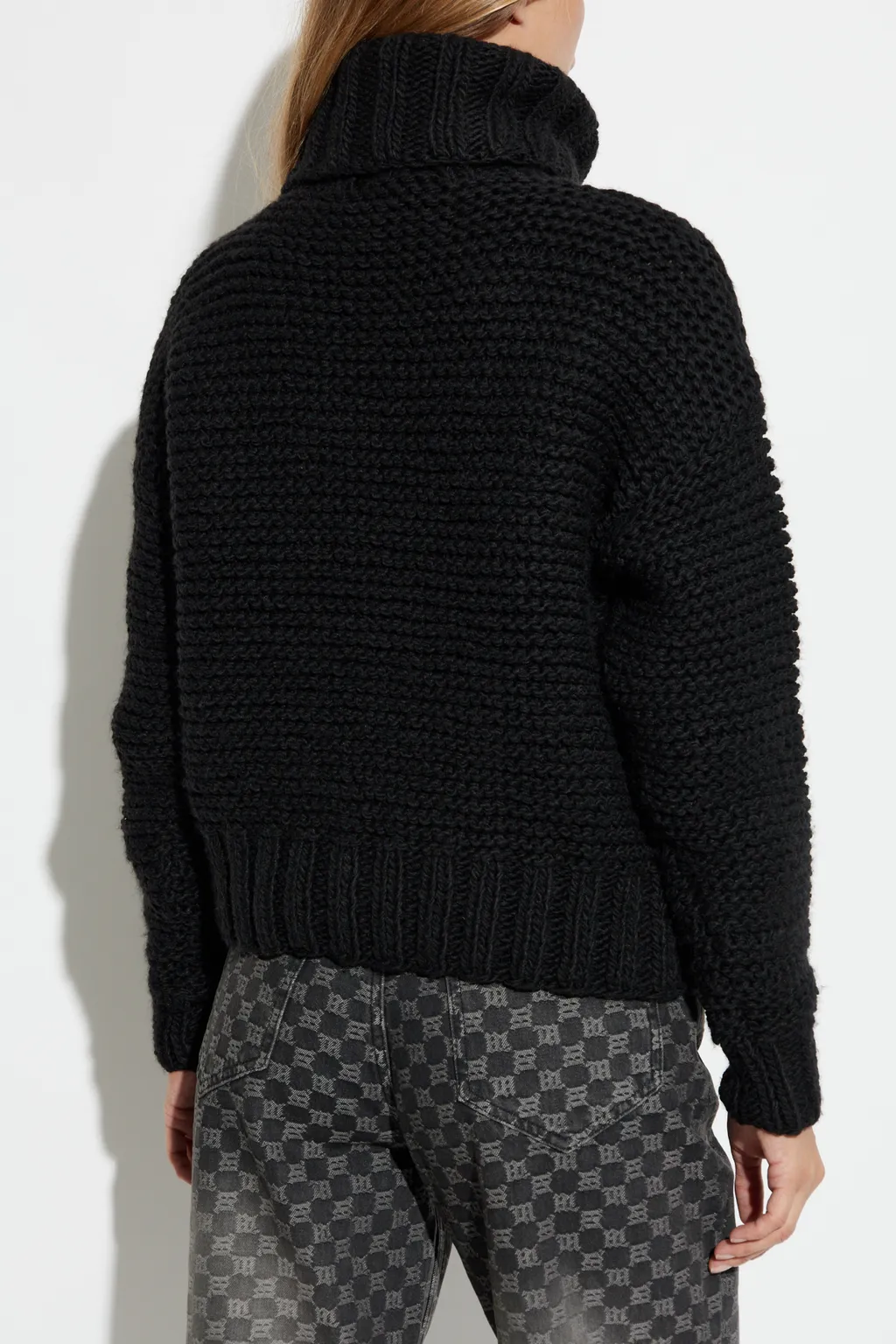 Roll-Neck Logo-Detail Sweater