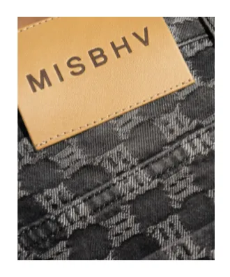 Monogram Washed Black Jeans