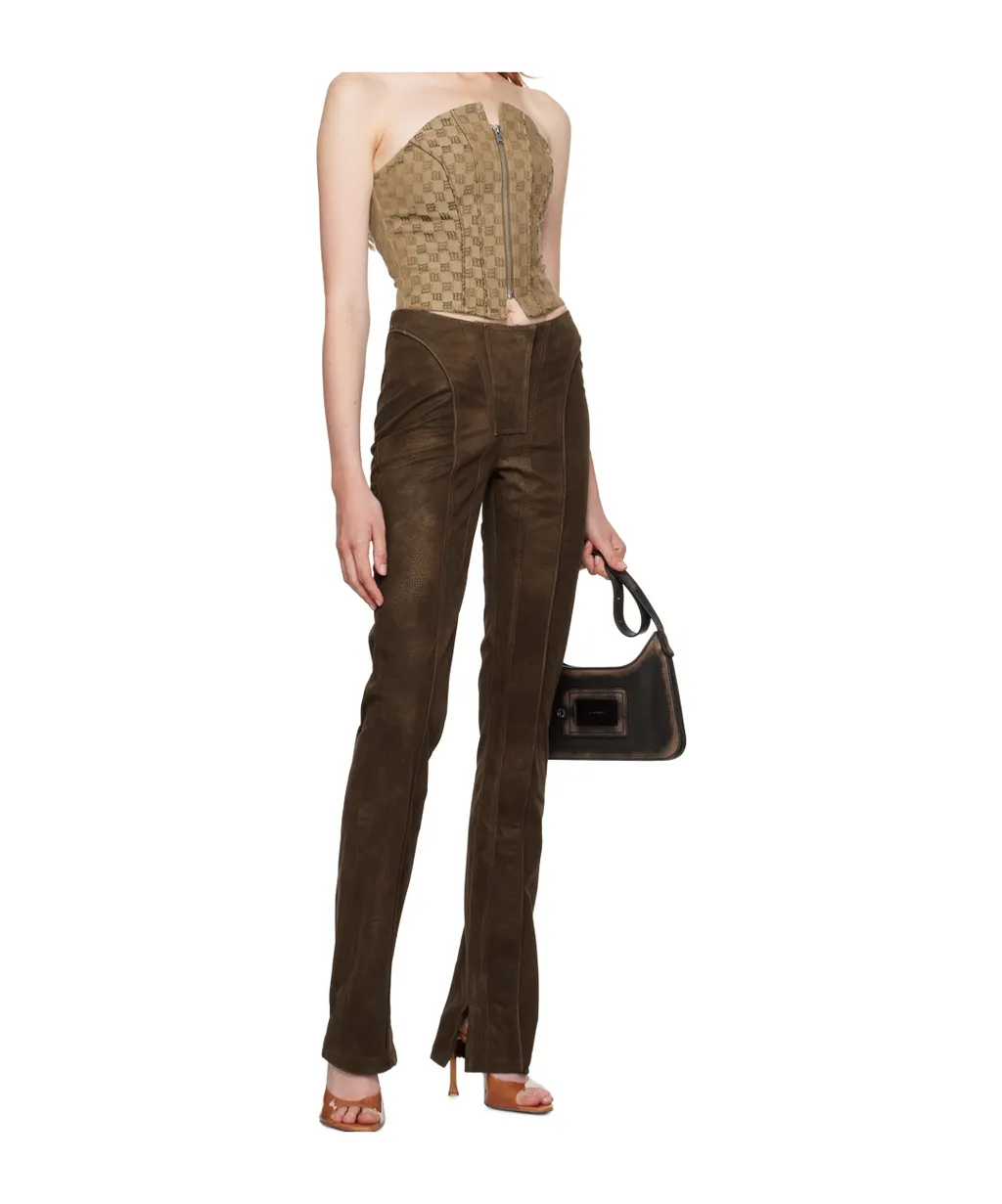 Jacquard Monogram Corset Top