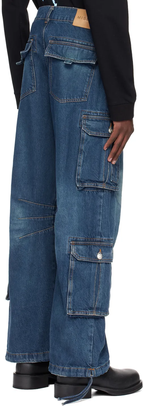 Dirt Bath Wide-Leg Cargo Jeans