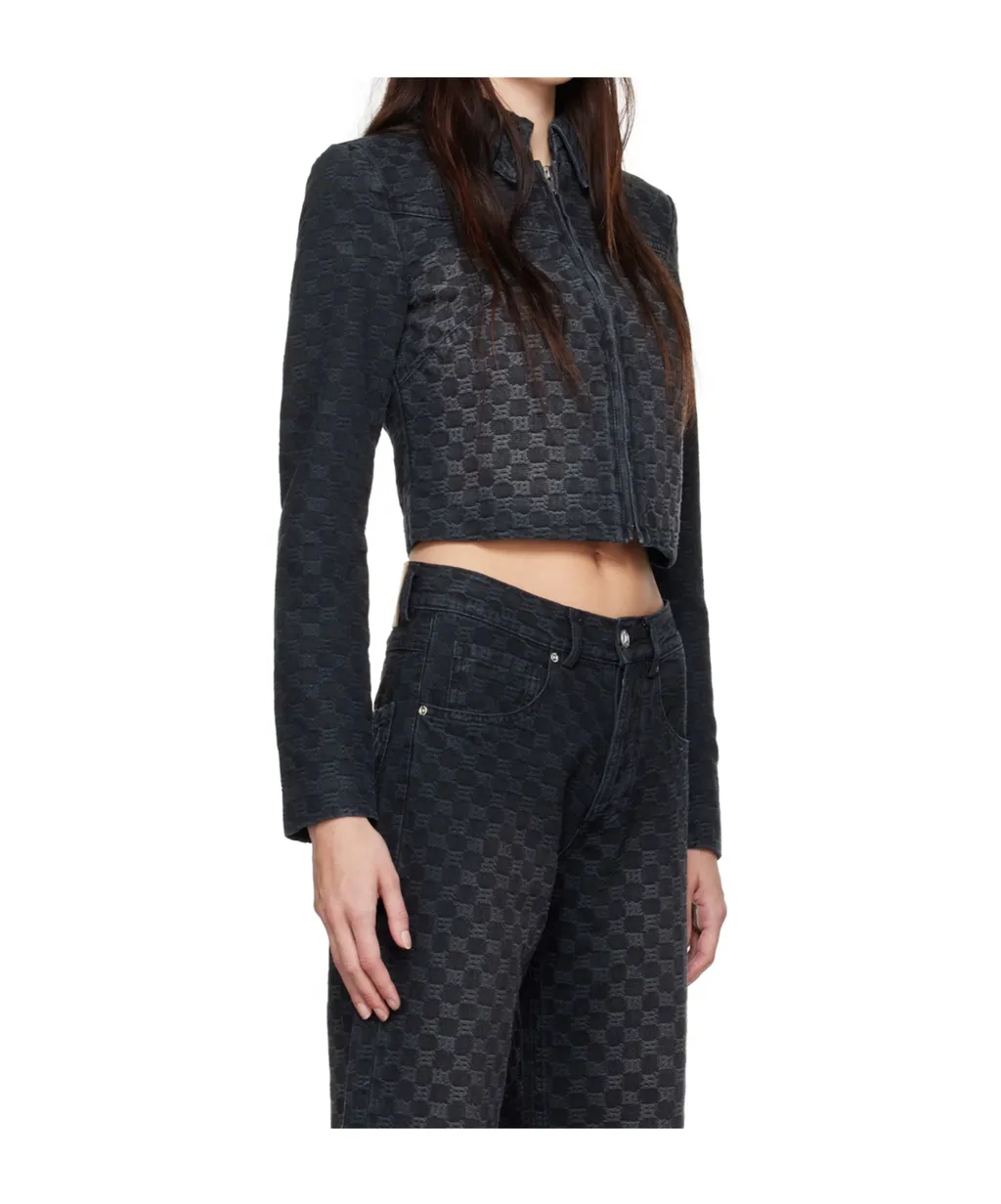 Jacquard Cropped Jacket