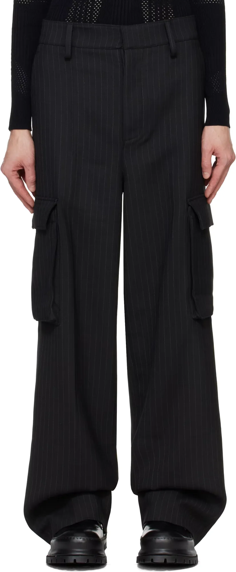 Office Pinstripe Tailored Trousers