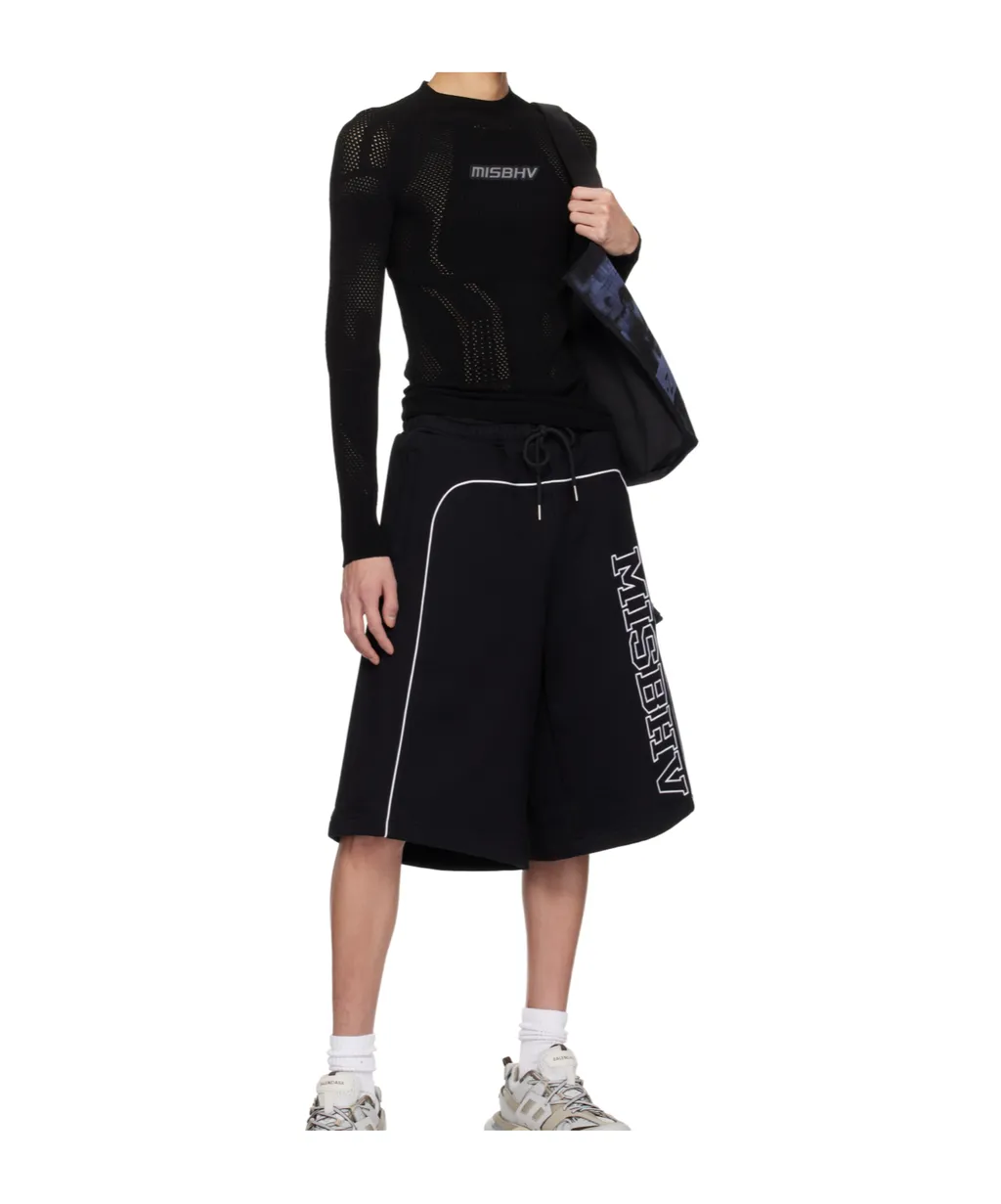 Wide-Leg Terry Short