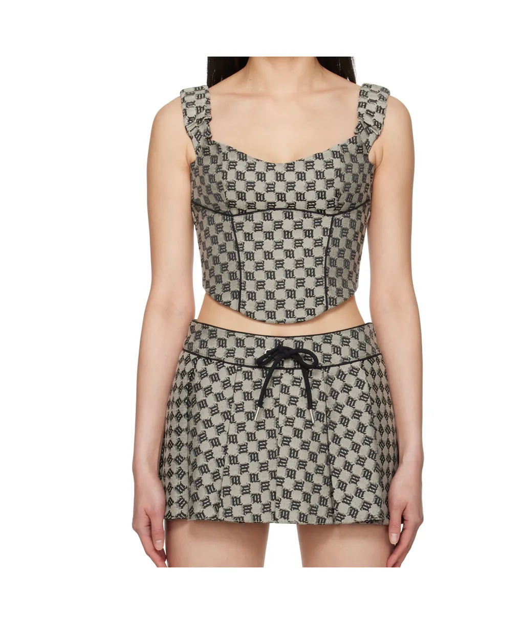 Monogram Corset Top