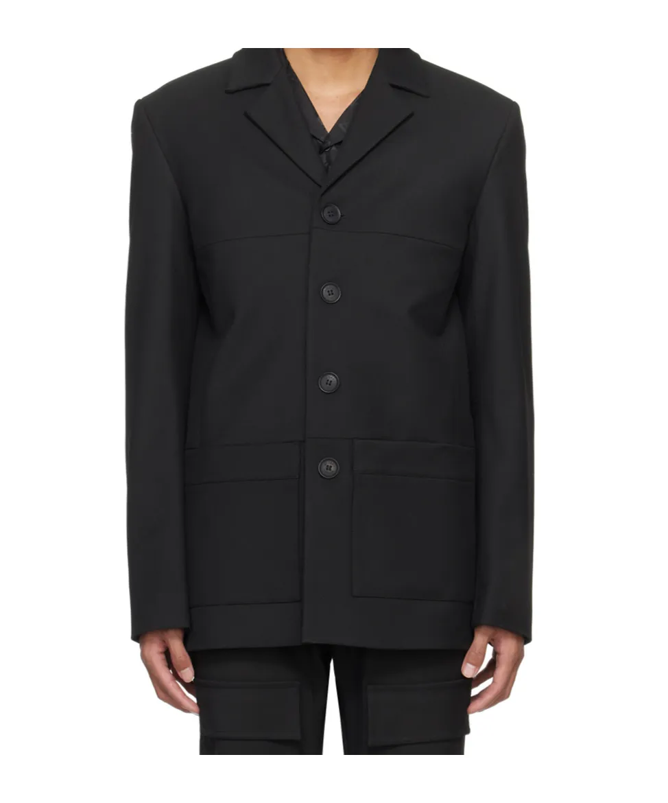 Long-Sleeved Suit Jacket