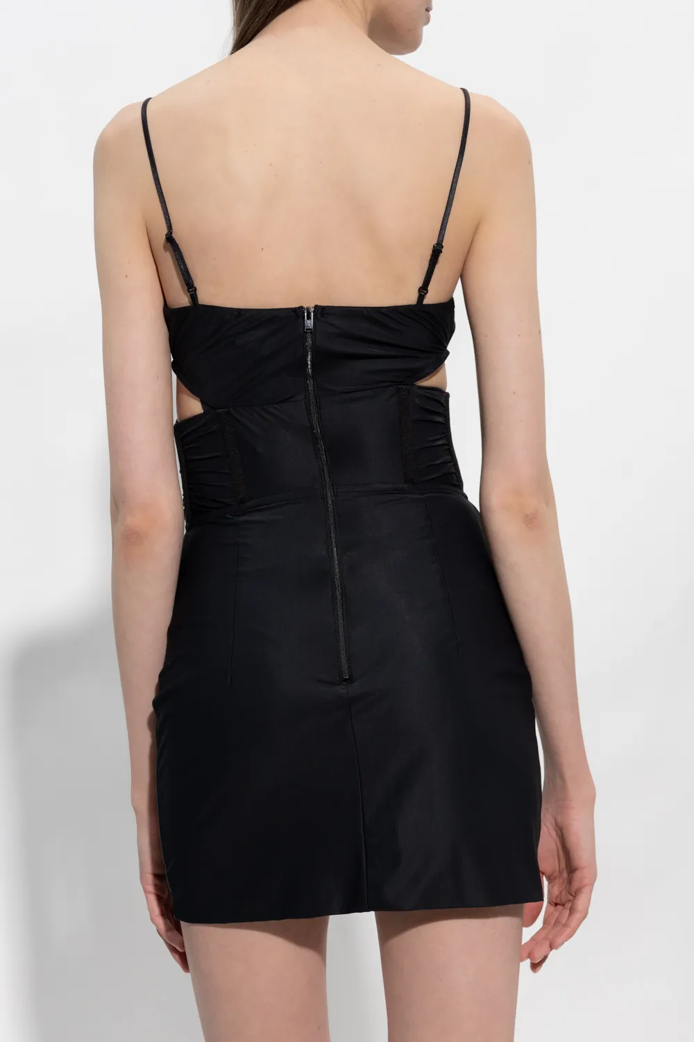 Cut-Out Spaghetti-Strap Minidress