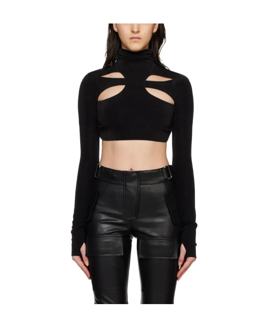 High-Neck Long-Sleeved Sweater