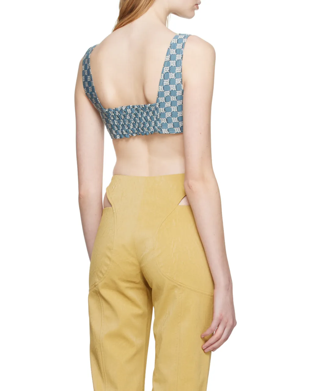 Monogram-Print Jacquard Bra Top