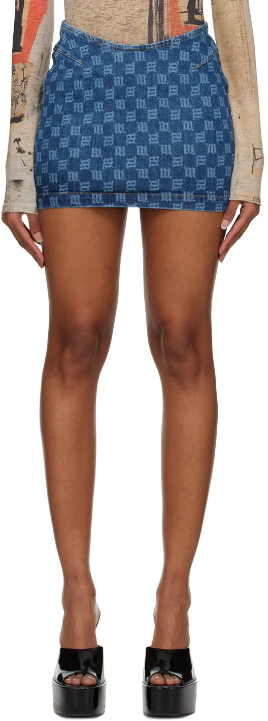 Mini Skirt With Embroidered Characters