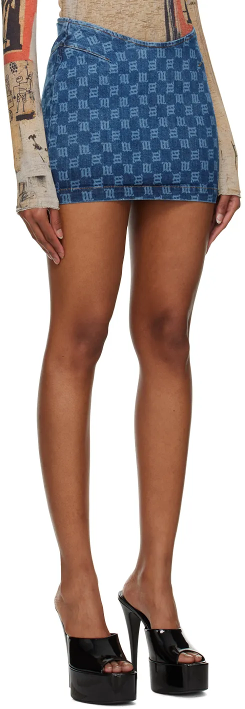 Mini Skirt With Embroidered Characters