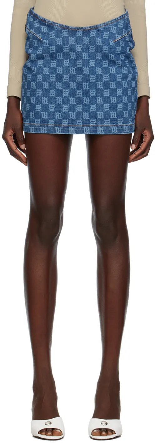 Mini Skirt With Embroidered Characters