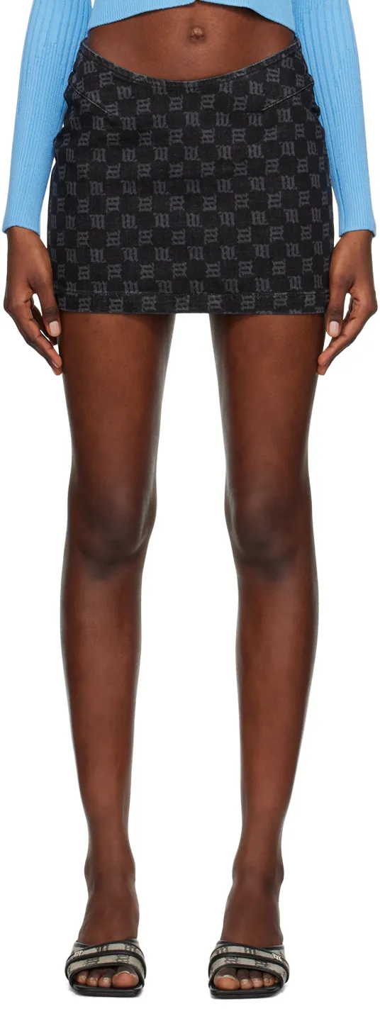 Miniskirt With Embroidered Characters