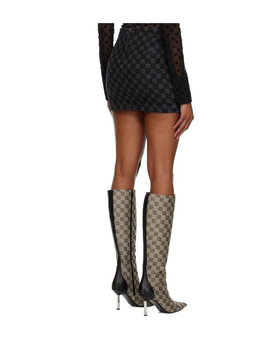 Miniskirt With Embroidered Characters