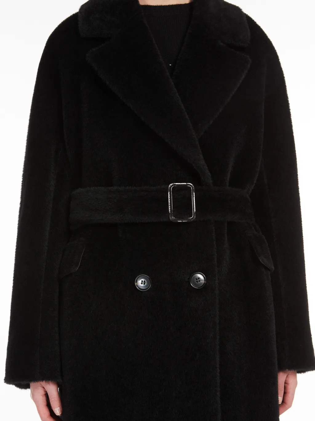Double-Breasted Belted Coat
