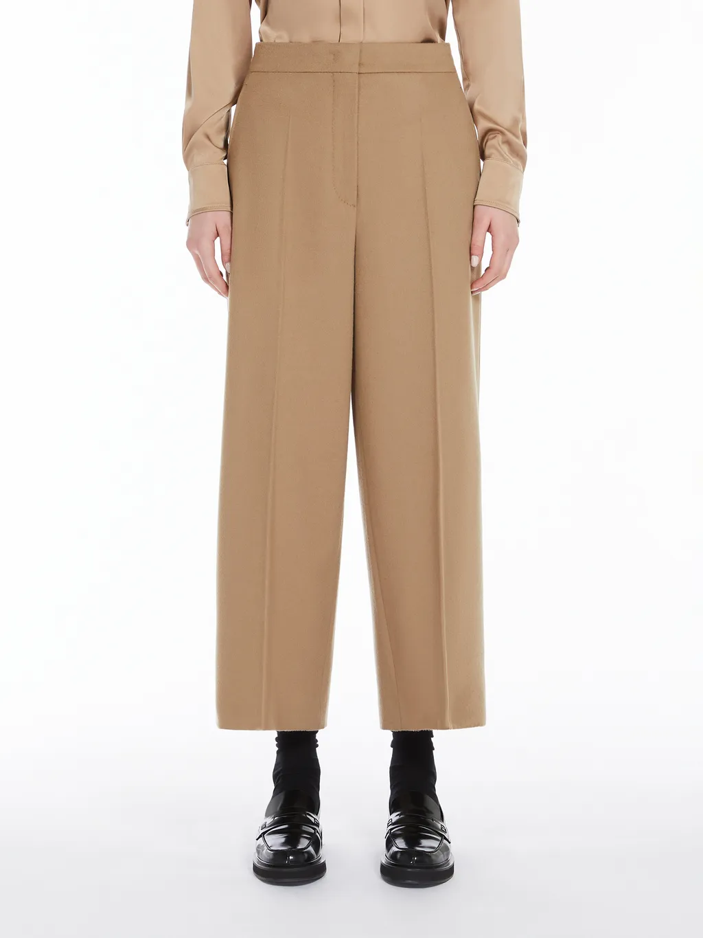 High Waist Wide Leg Trousers