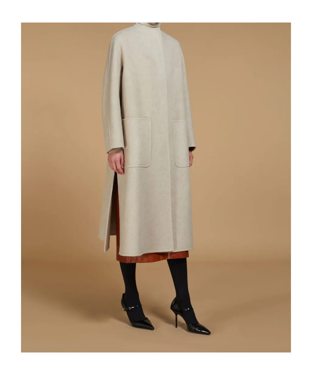 Atelier Crewneck Long-Sleeved Coat