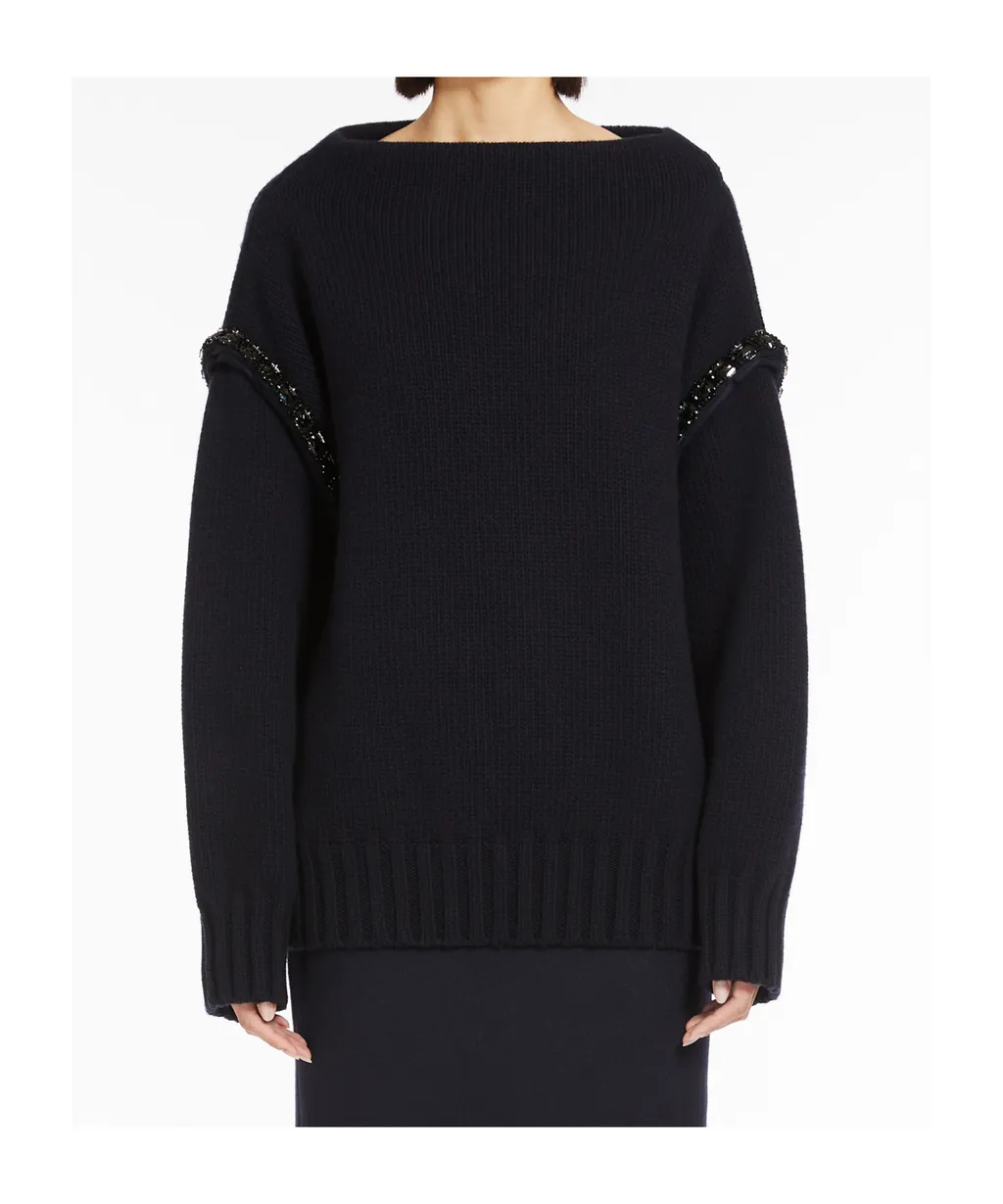Embellished High Neck Jumper