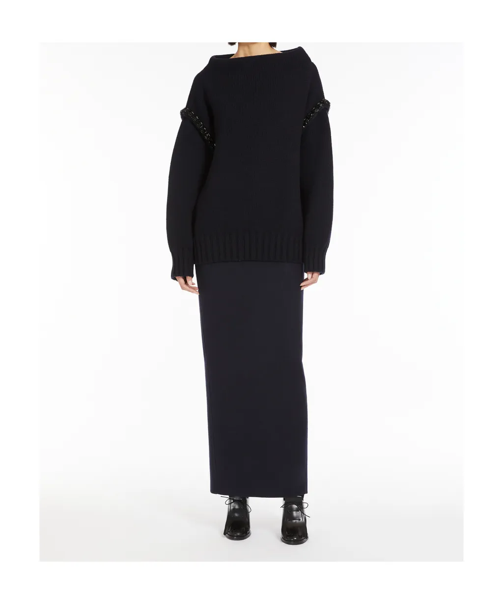 Embellished High Neck Jumper