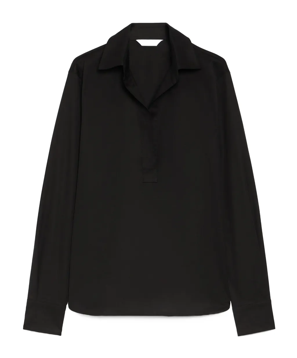 V-Neck Long-Sleeved Shirt