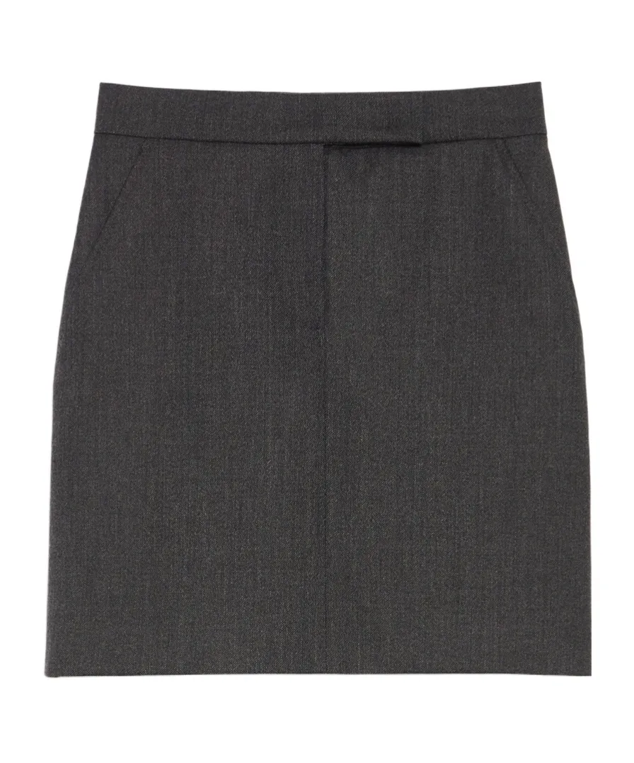 Wool Gabardine Mini Skirt