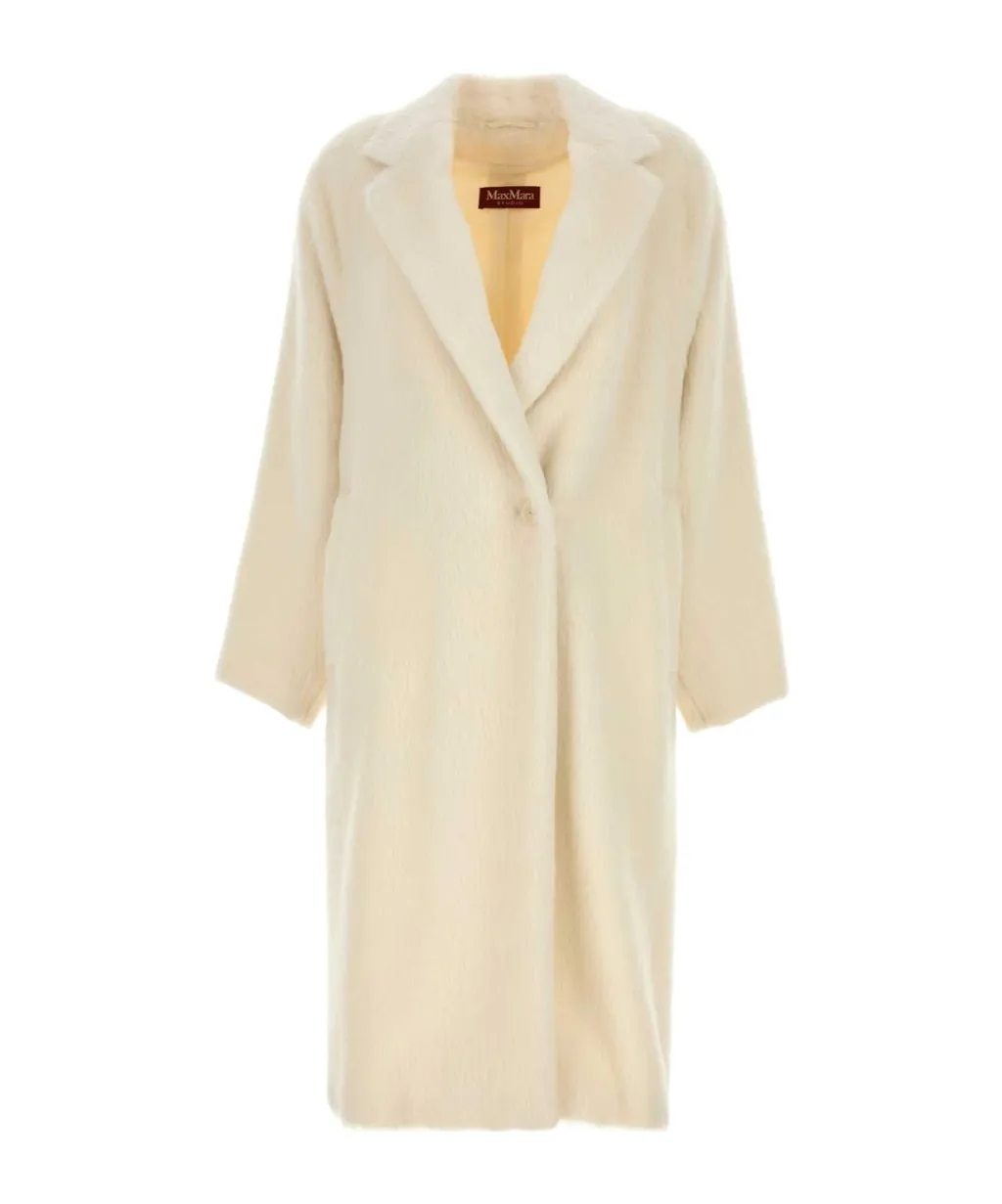 Xavier Single-Breasted Straight Hem Coat