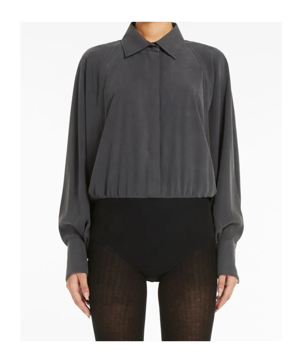 Tempo Buttoned Long-Sleeved Top