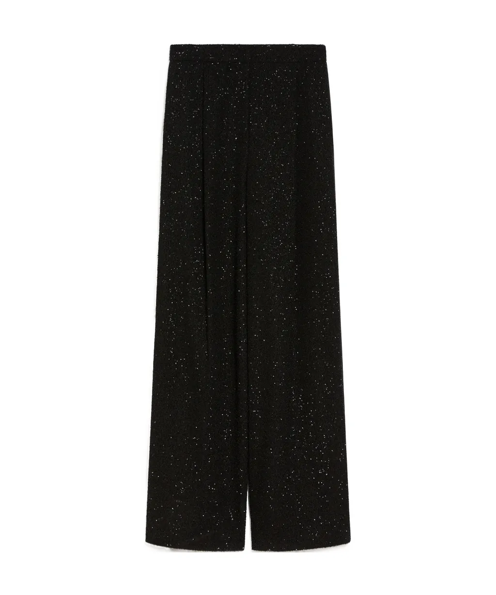 Sequin Embellished Straight Leg Pants