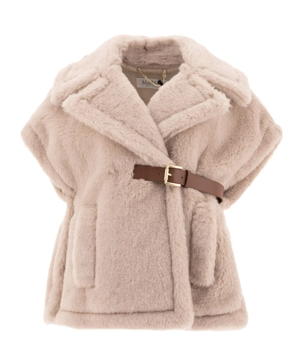 Belted Short-Sleeved Cape