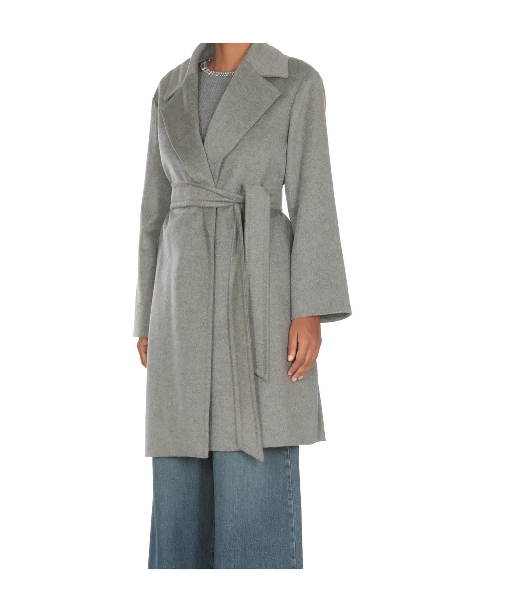 Belted Long-Sleeved Coat