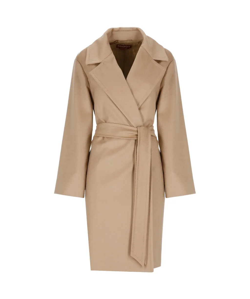 Belted Long-Sleeved Coat