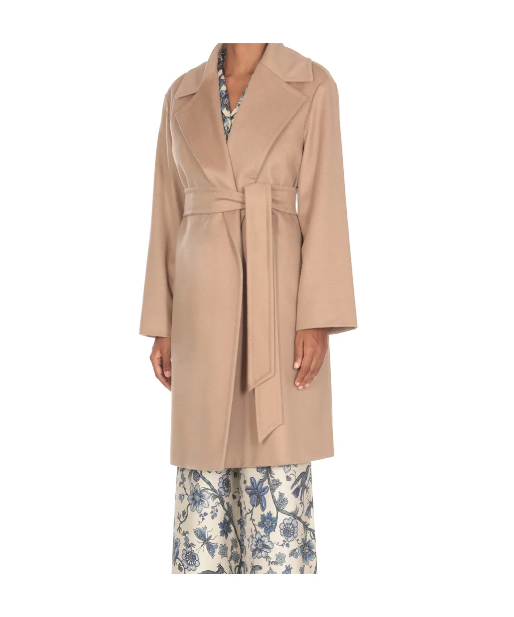 Belted Long-Sleeved Coat