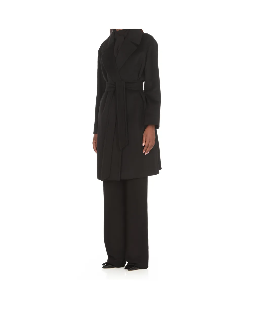 Belted Long-Sleeved Coat