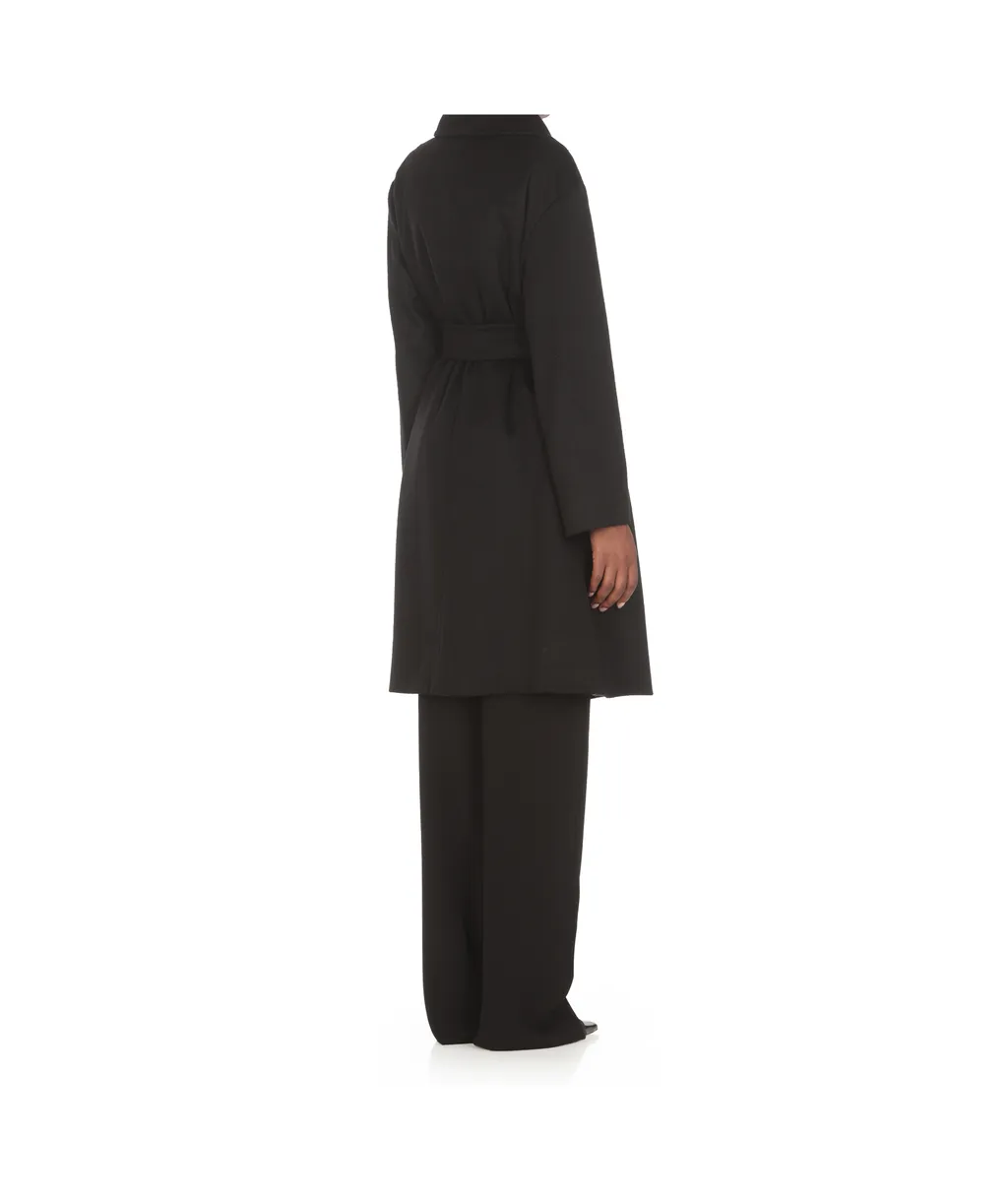 Belted Long-Sleeved Coat