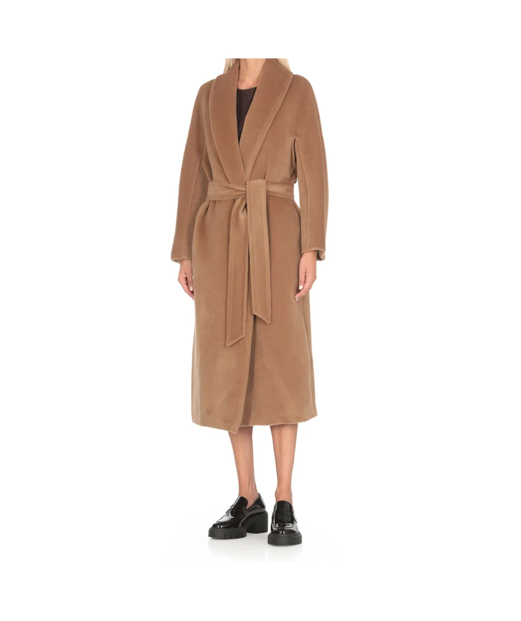 Belted Long-Sleeved Coat