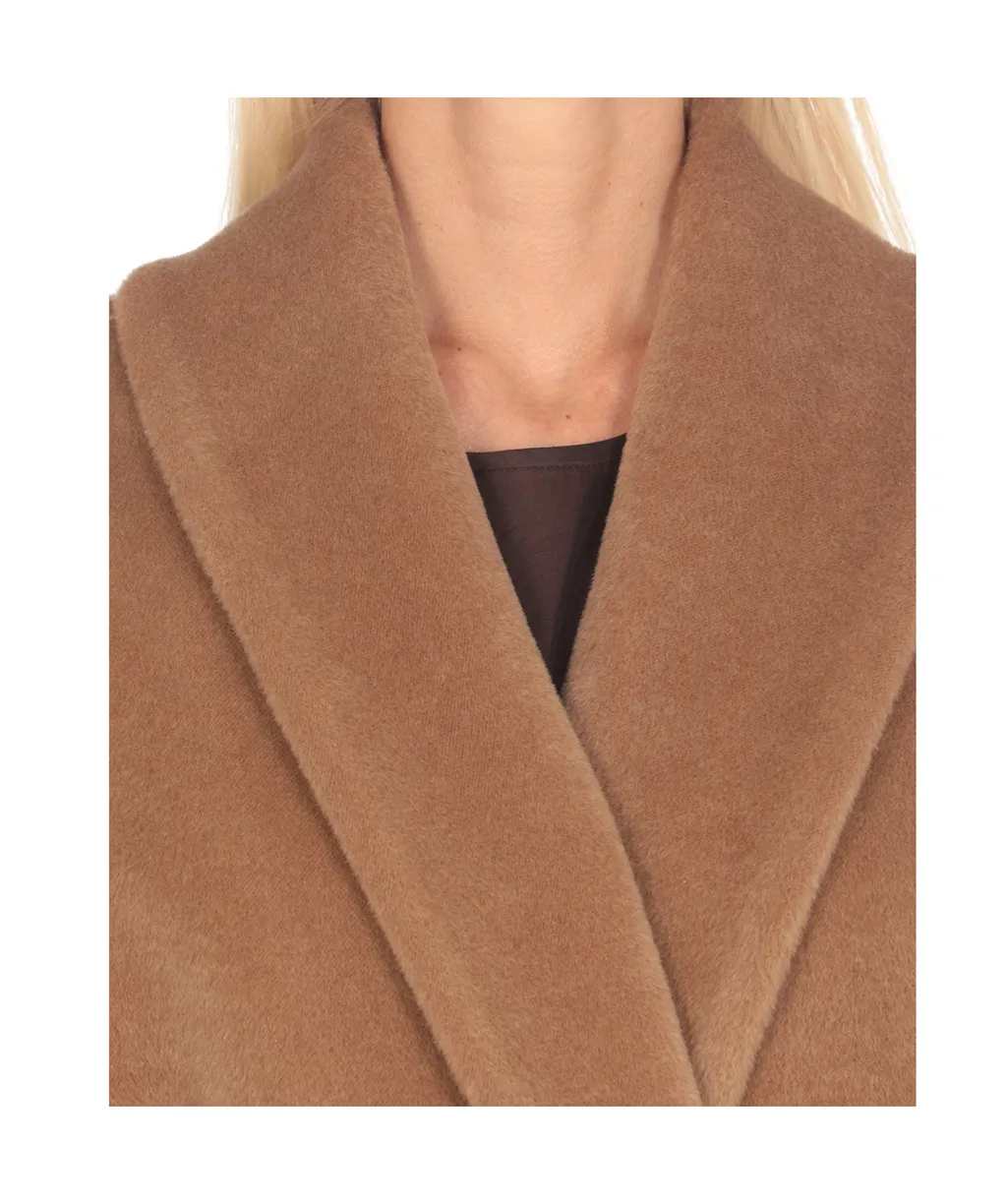 Belted Long-Sleeved Coat