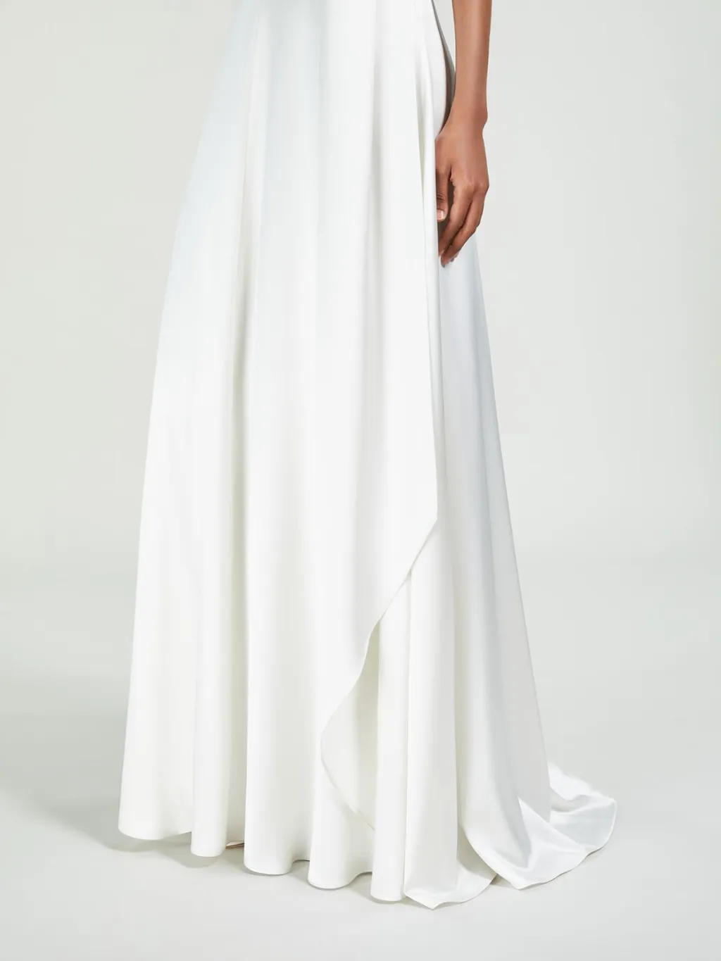 Silk Satin One-Shoulder Dress
