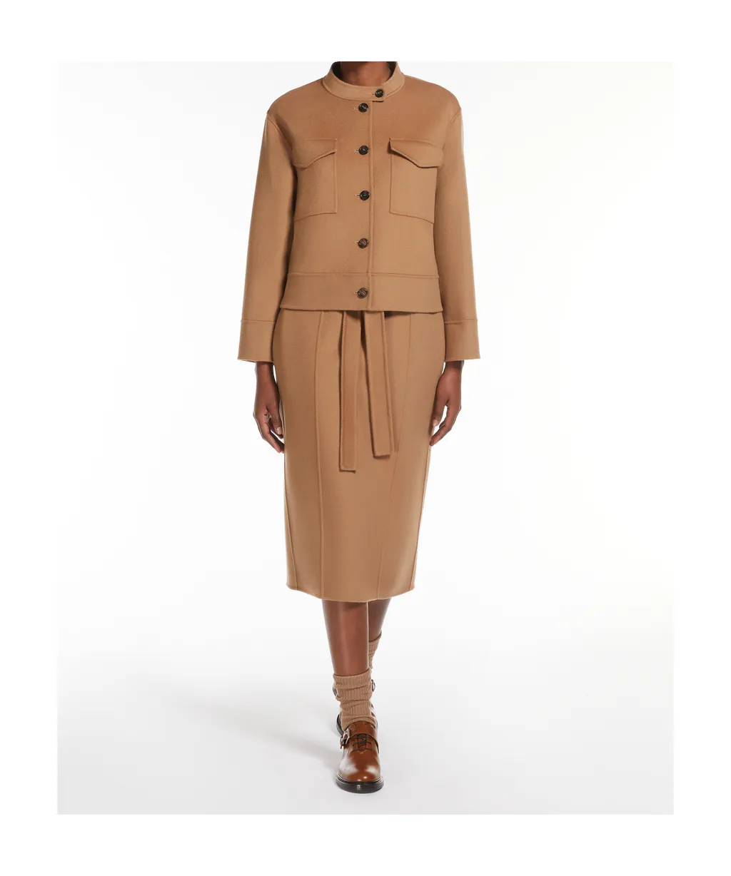 Wool Pencil Skirt