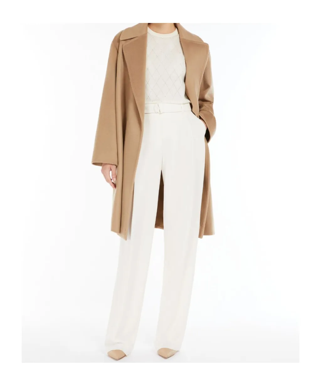 Belted Long-Sleeved Coat
