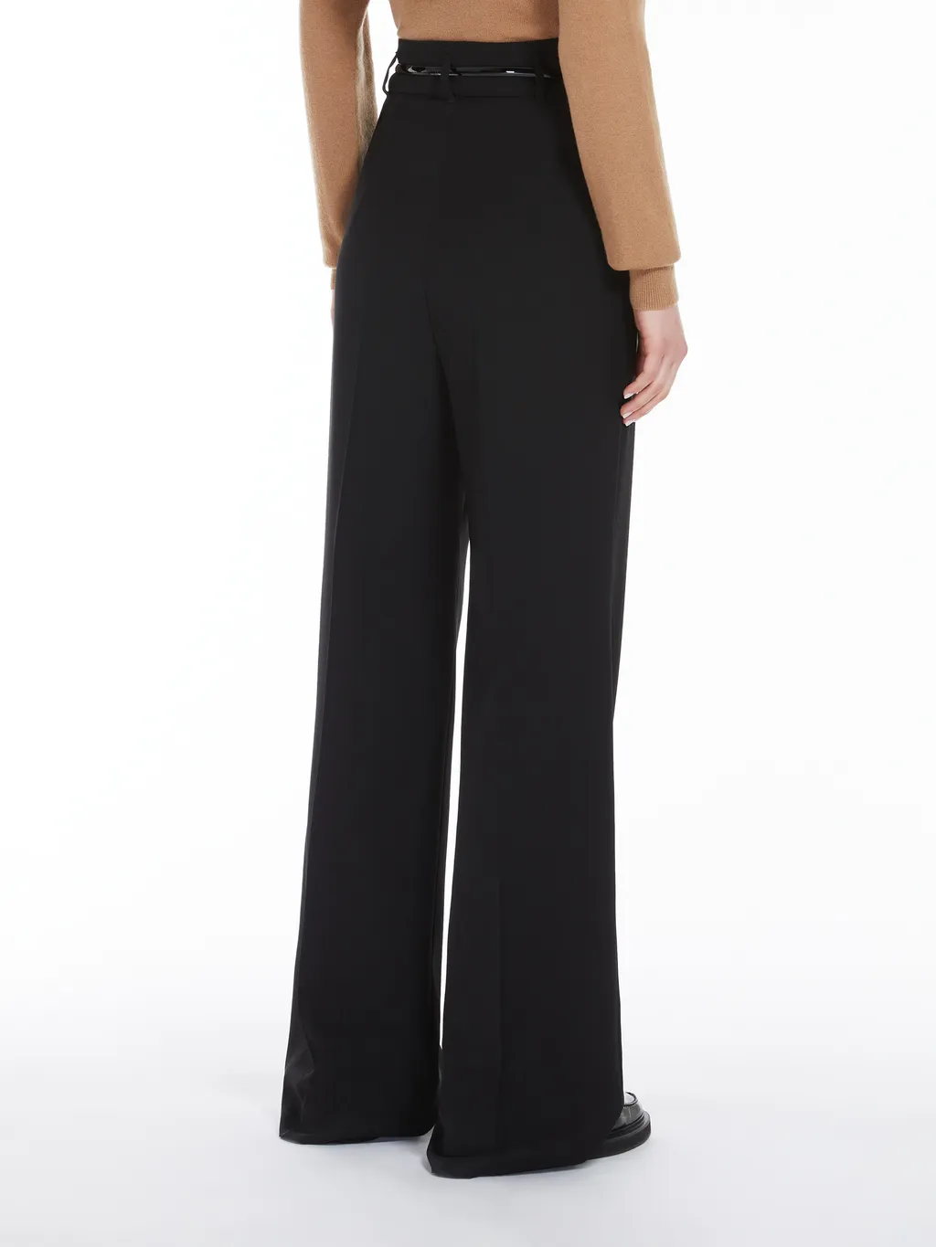 High Waisted Straight Leg Trousers