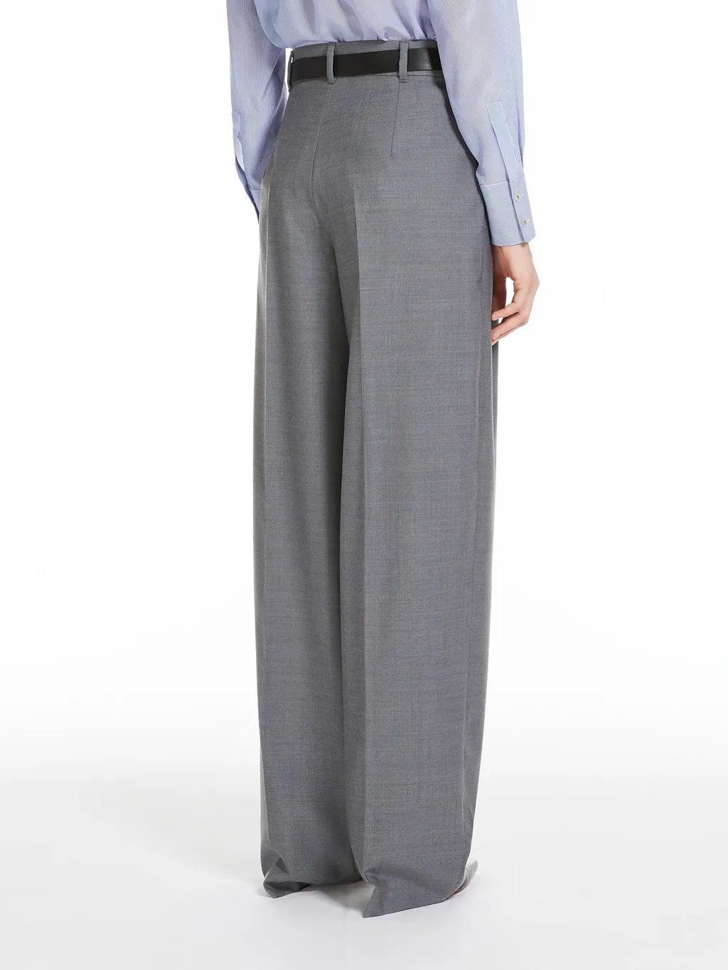 Belted Straight Leg Trousers