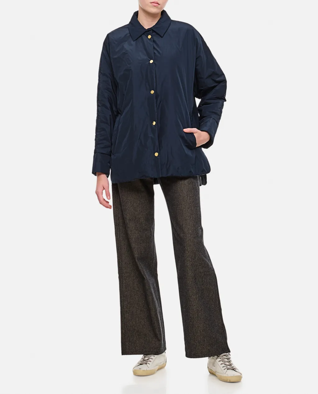 The Cube Buttoned Long-Sleeved Jacket