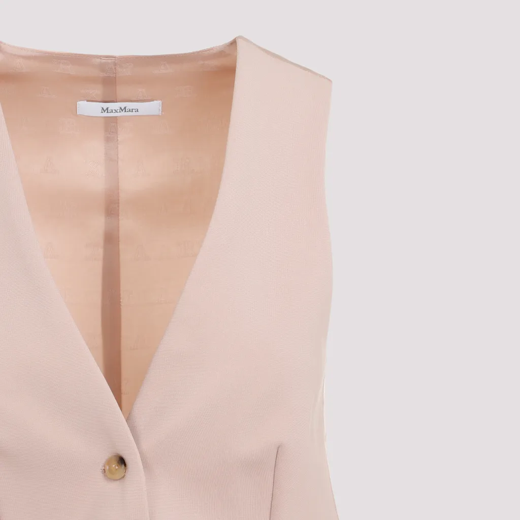 V-Neck Buttoned Vest