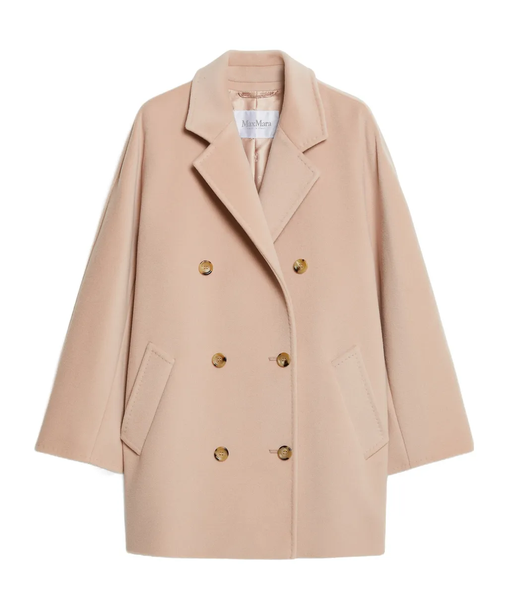 Double-Breasted Long-Sleeved Coat