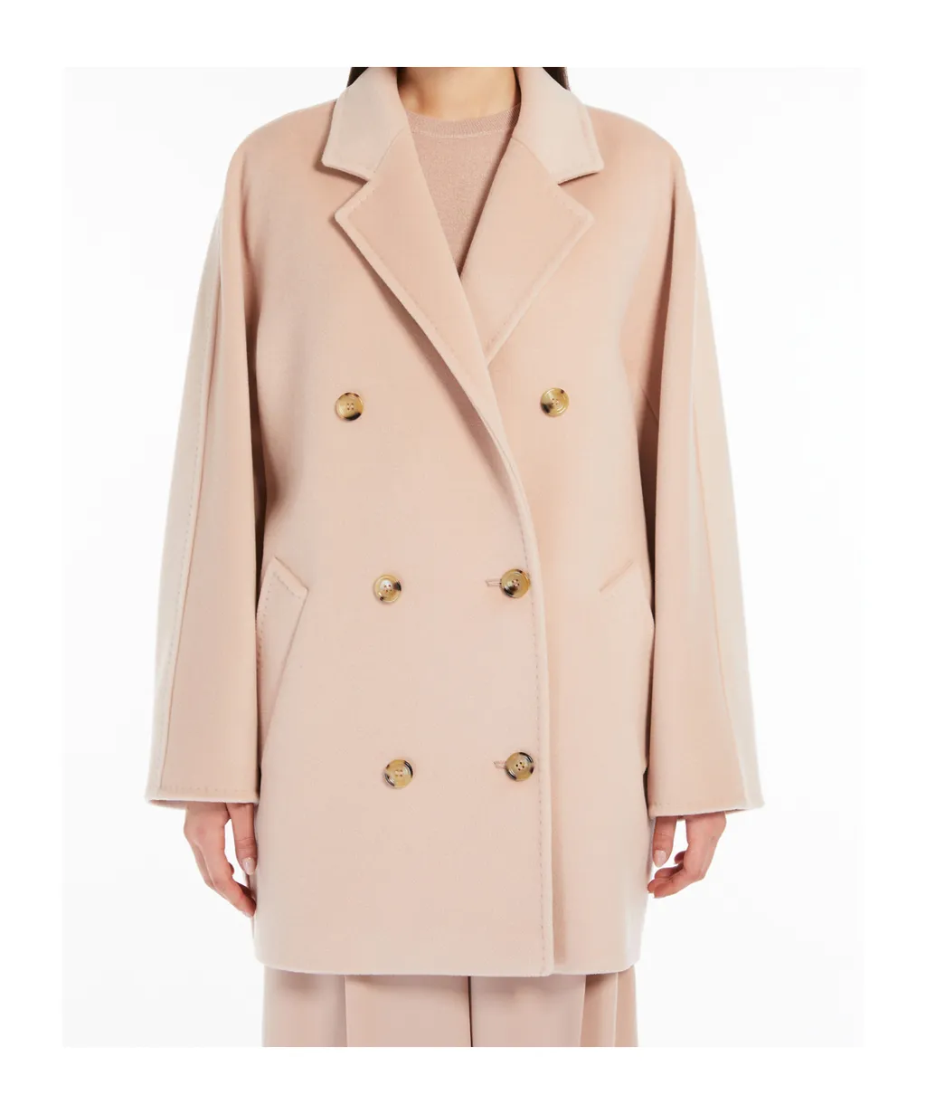 Double-Breasted Long-Sleeved Coat