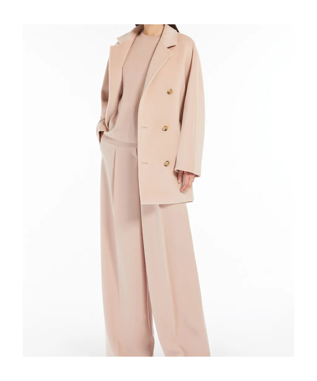 Double-Breasted Long-Sleeved Coat