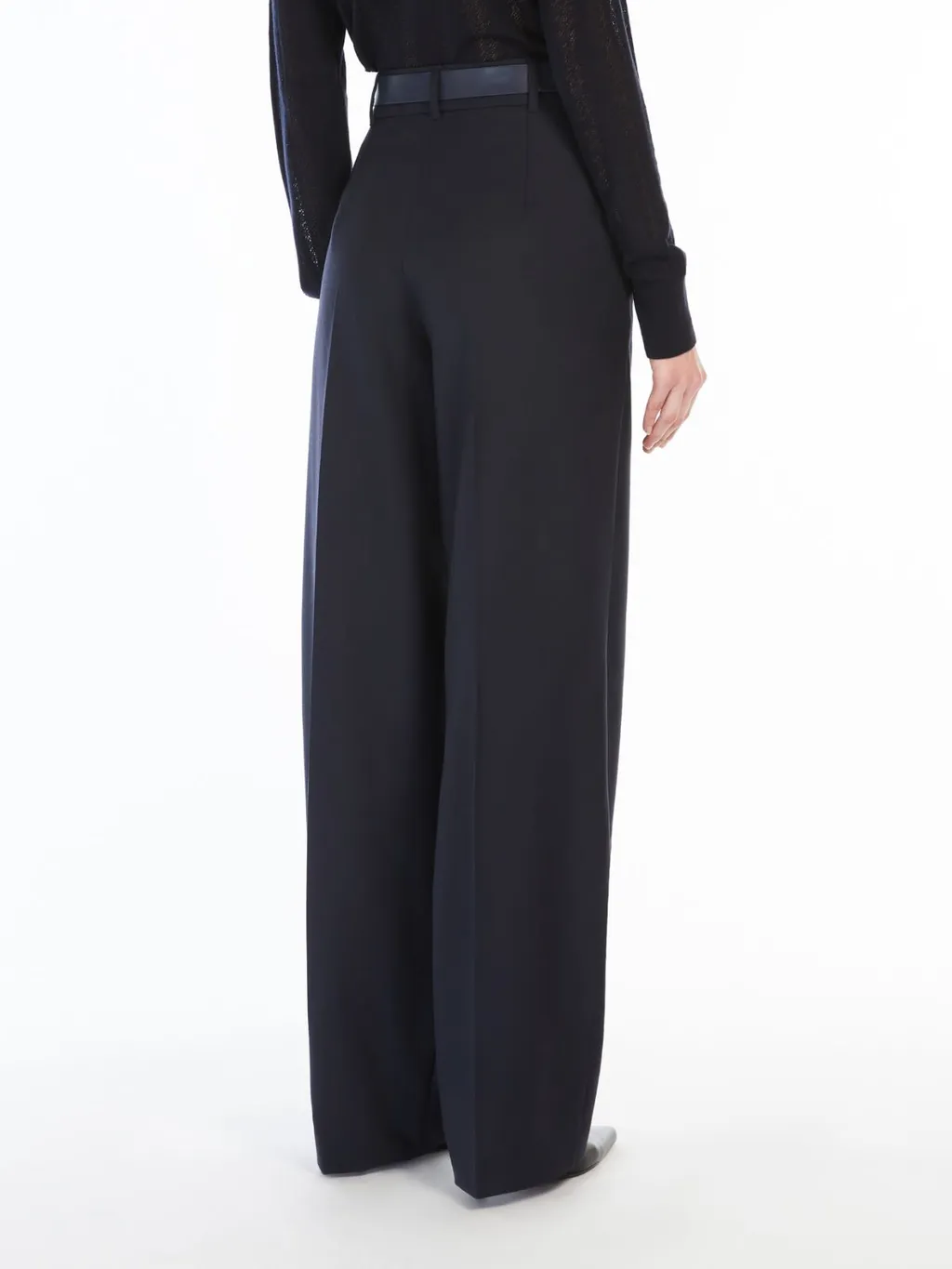 Belt Loop Wool Casual Pants